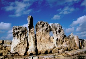 Pre-Historic Megalithic  Ruins at Hagar Qim 
